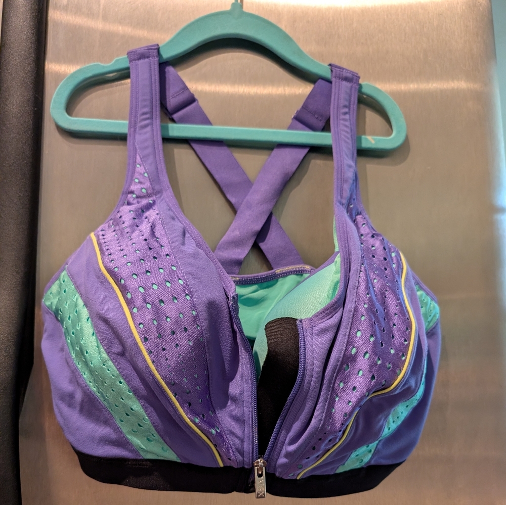 VSX Vibrant Purple and Mint Sports Bra